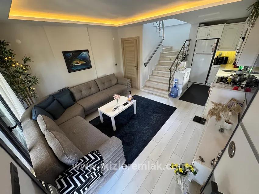 In Seferihisar Doğanbey zu verkaufen 3+1 geräumiges haus mit großem garten doppelhaushälfte Ferienhaus