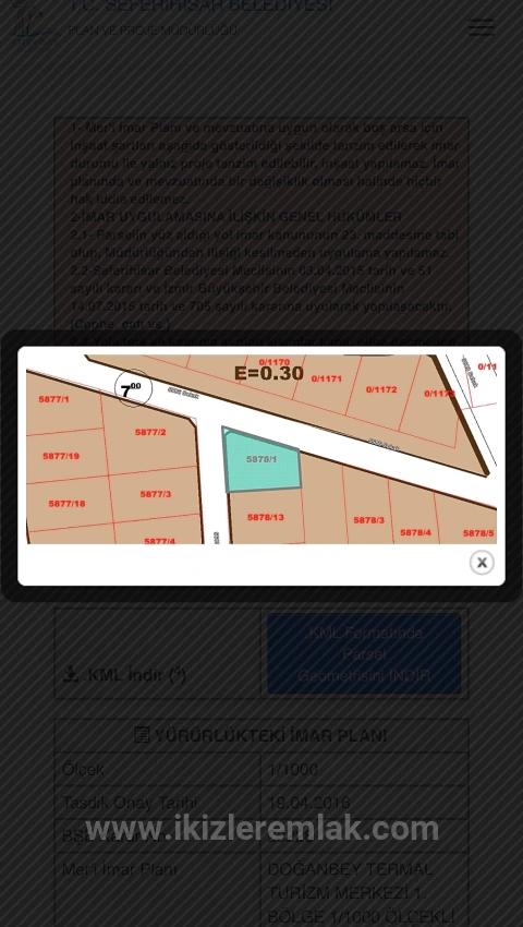 285 Quadratmeter Großes Eckgrundstück Mit Baugenehmigung In Seferihisar Doğanbey Zu Verkaufen