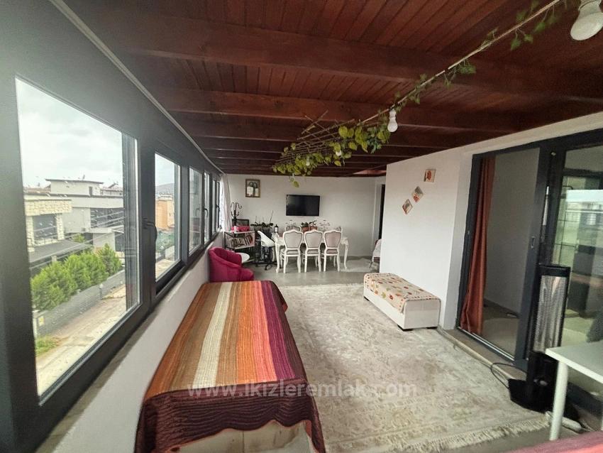 3+1 Maisonette-Ferienhaus Mit Garten Zum Verkauf In Seferihisar Doğanbey