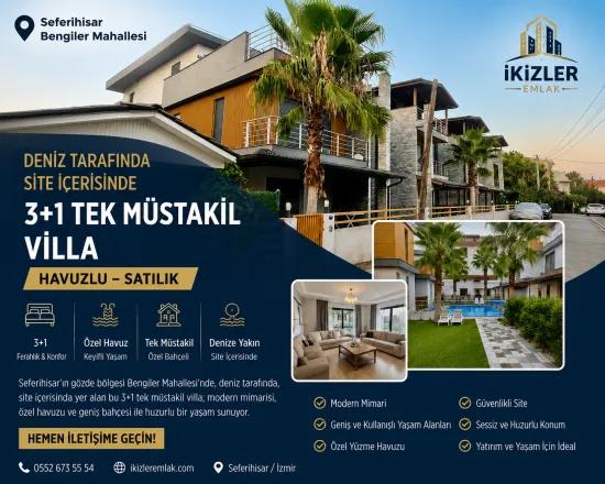 Seferihisar Doğanbey Meer Seite site Innerhalb schwimmbeckenbesitzende einzeln stehende Villa
