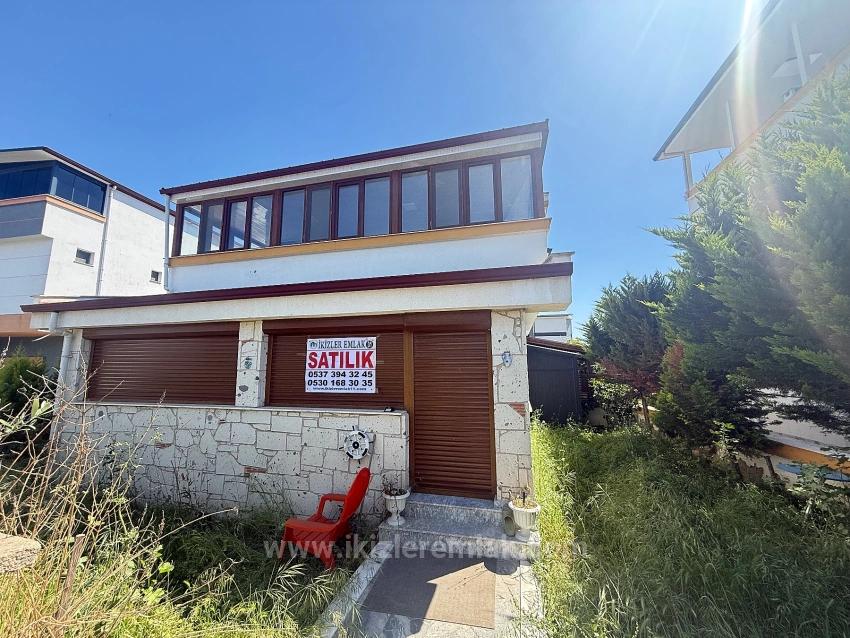 2+1 Fully Furnished Villa With Garden For Sale In Doğanbey, Seferihisar