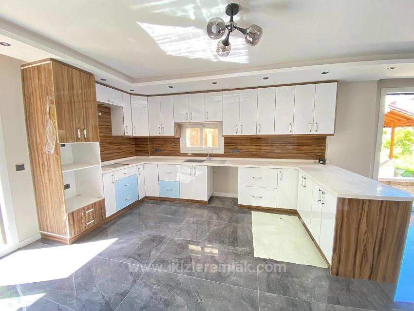 Brand New, Detached, Luxury 3+1 Villa For Sale In Doğanbey, Seferihisar.