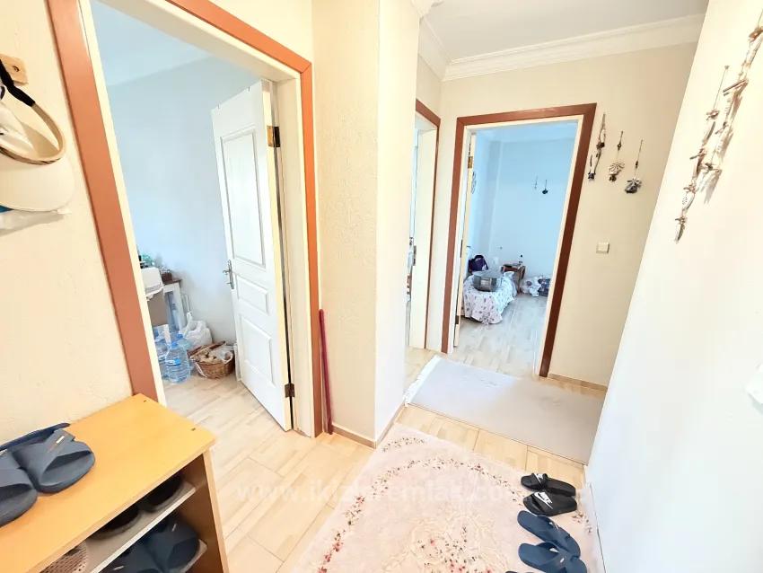 In Ürkmez, 400 M To The Sea, Separate Kitchen, Spacious 2+1 Fully Furnished Apartment