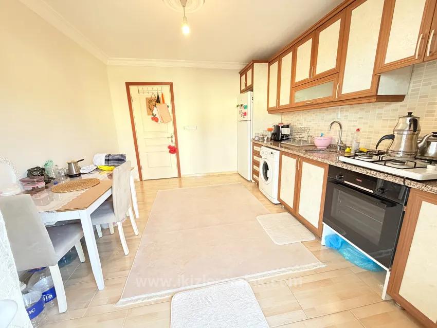 In Ürkmez, 400 M To The Sea, Separate Kitchen, Spacious 2+1 Fully Furnished Apartment