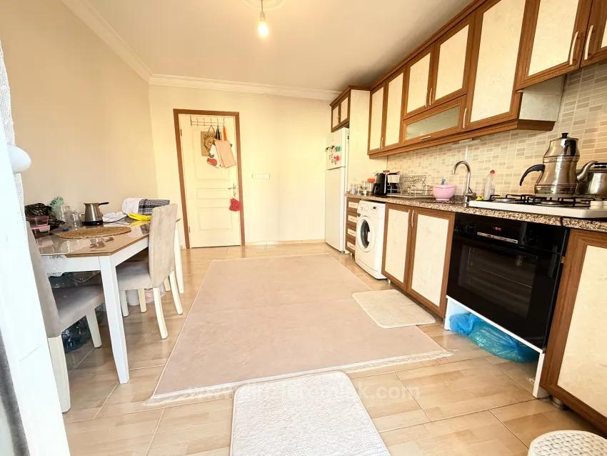 In Ürkmez, 400 M To The Sea, Separate Kitchen Double Balcony Spacious 2+1 Apartment