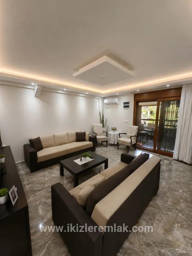 In Gümüldür, 100m From The Sea, Fully Furnished, Spacious Garden Villa
