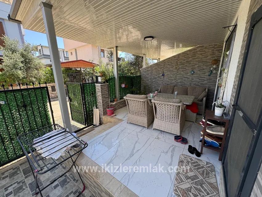 For sale In Seferihisar Doğanbey 3+1 spacious garden duplex summer house