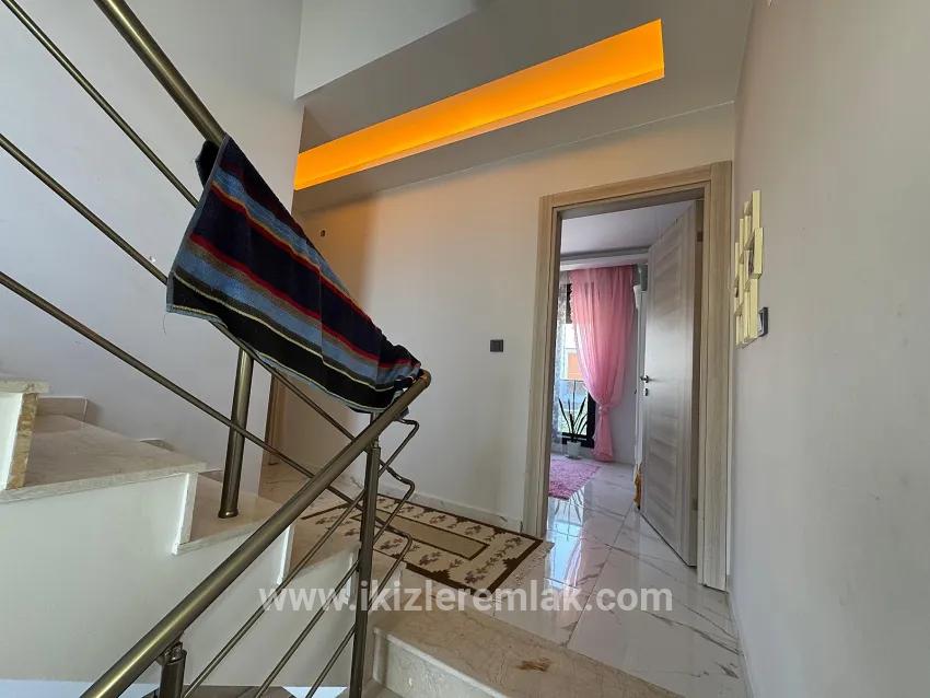 For sale In Seferihisar Doğanbey 3+1 spacious garden duplex summer house