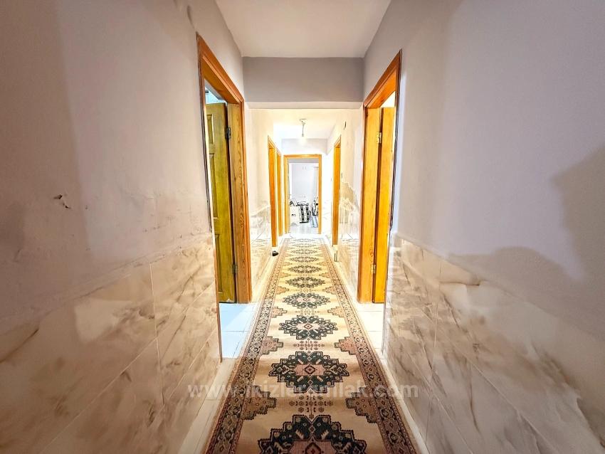 3+1 Garden Apartment For Sale In Ürkmez, 250 Meters From The Sea, Affordable Price