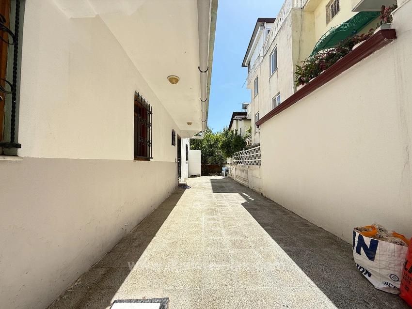 3+1 Garden Apartment For Sale In Ürkmez, 250 Meters From The Sea, Affordable Price