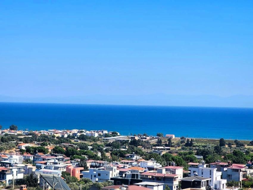 Single Detached House For Sale In Seferihisar Doğanbey With Large Garden And Panoramic Sea View