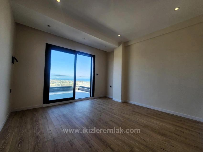 Single Detached House For Sale In Seferihisar Doğanbey With Large Garden And Panoramic Sea View