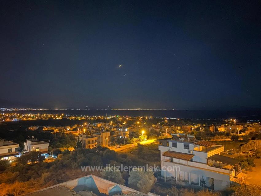 3+1 Detached Villa With Sea View And Pool For Sale In Seferihisar Doğanbey