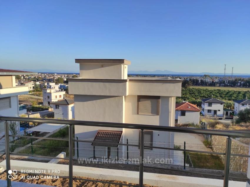 4+2 Detached Summer House For Sale In Doğanbey, Surrounded By Nature With Full Sea View