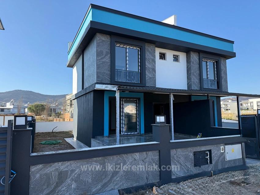Brand New 2+1 Duplex Summer House With Garden For Sale In Doğanbey, Seferihisar.