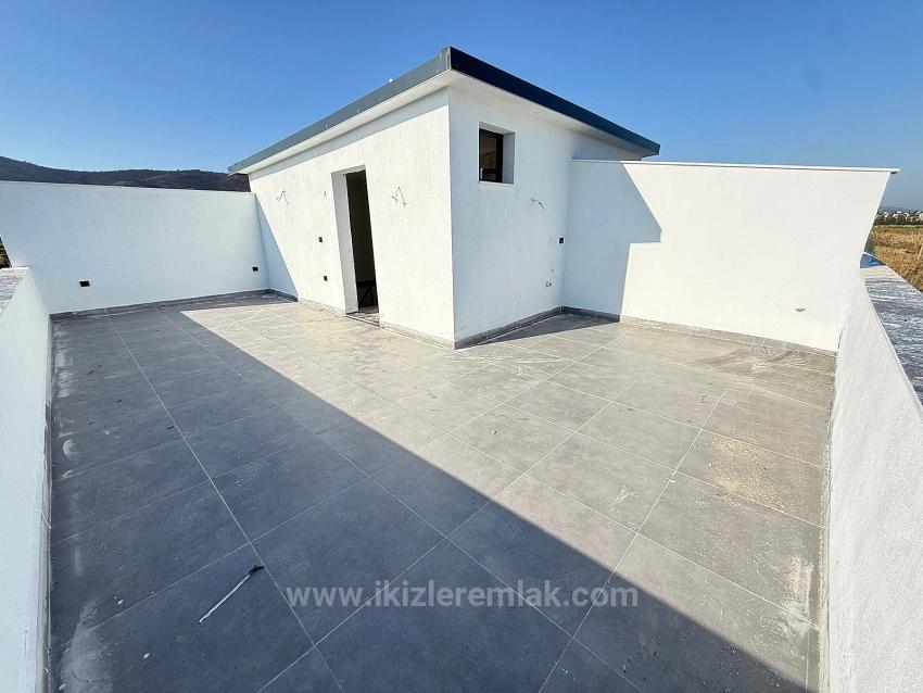 Brand New 2+1 Duplex Summer House With Garden For Sale In Doğanbey, Seferihisar.