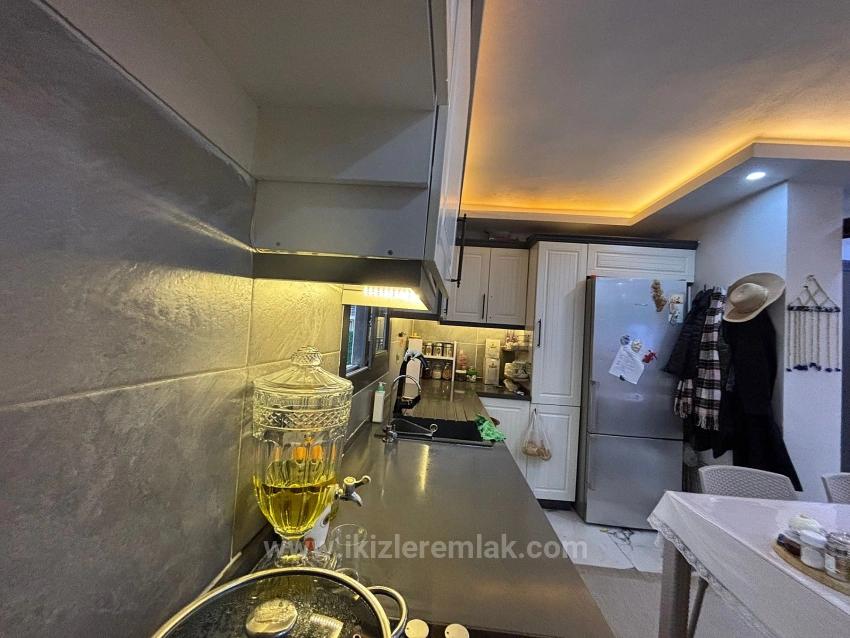 3+1 Duplex Cottage With Garden For Sale In Seferihisar Doğanbey