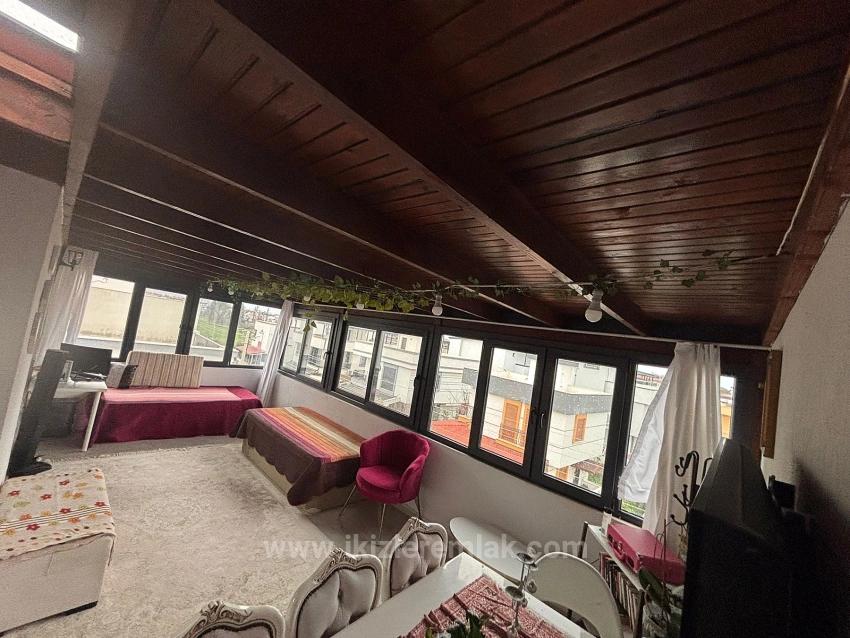 3+1 Duplex Cottage With Garden For Sale In Seferihisar Doğanbey