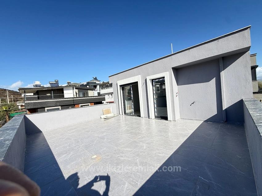 Single Detached 3+1 Villa With Garden For Sale In Doğanbey, Seferihisar