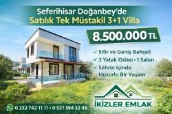 Single Detached 3+1 Villa With Large Garden For Sale In Seferihisar Doğanbey